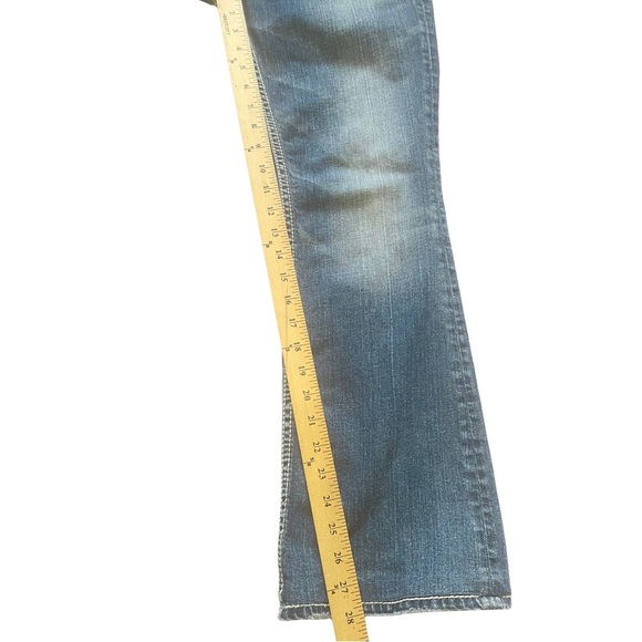 Silver Suki Blue Denim Flare Wide Leg Denim women’s 27x32 - Picture 9 of 9